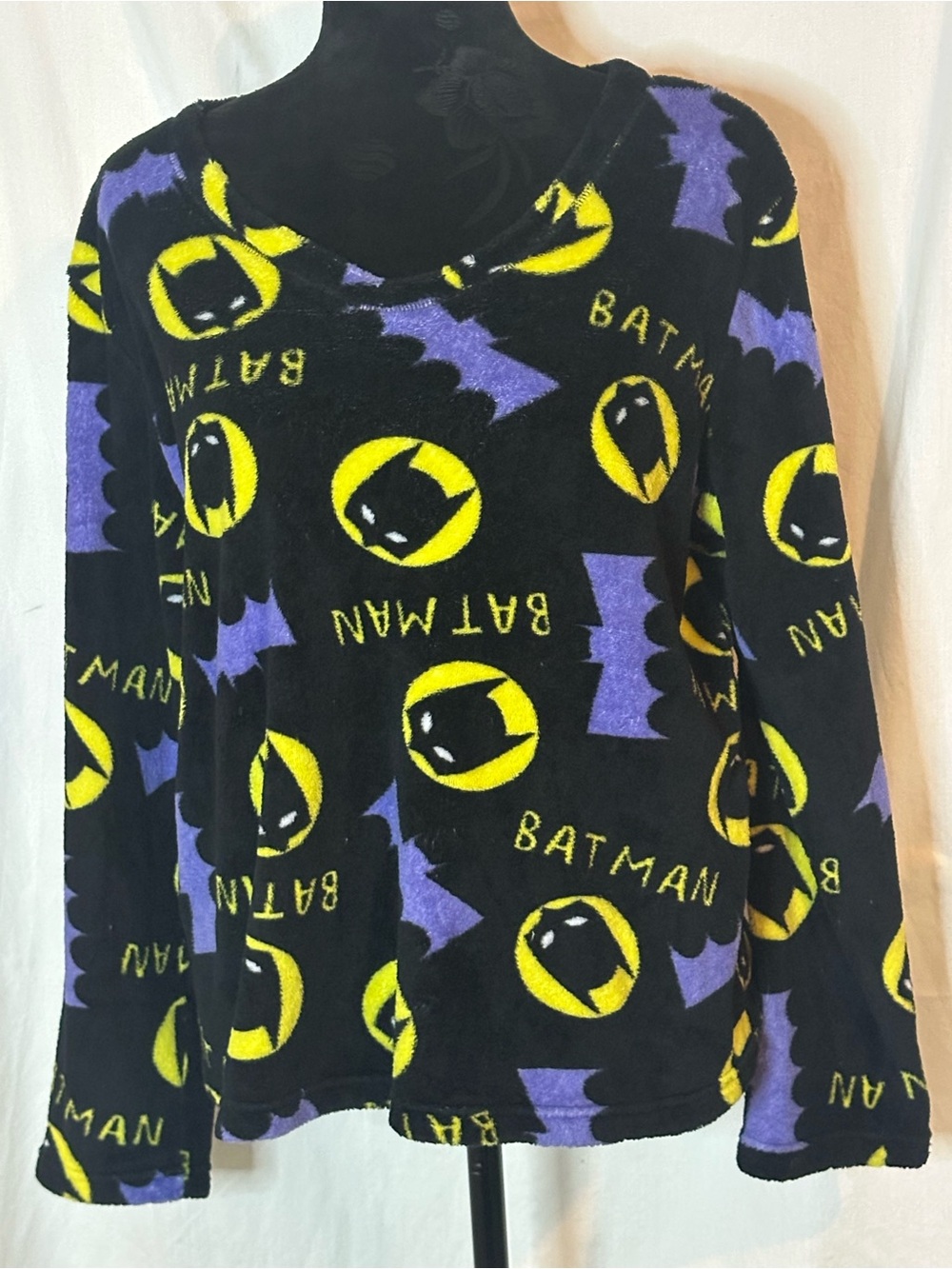 2 - Piece Set Batman Black & Yellow Fleece Pajama